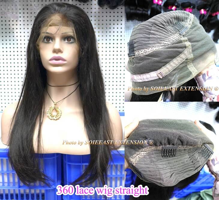 360 straight lace wig