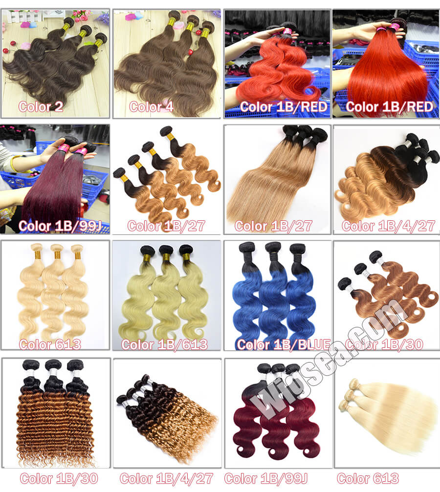 colorful human hair Bundles 