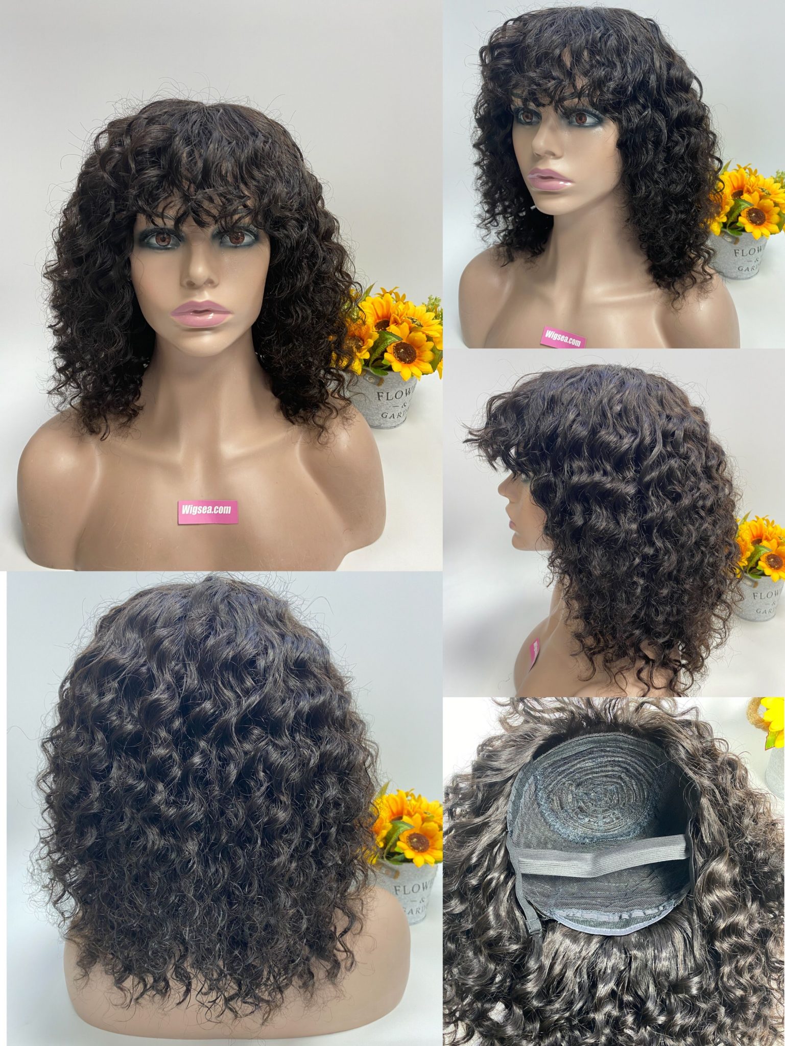 NEW WIG 14" Fringe Deep Wave Wig Wigsea