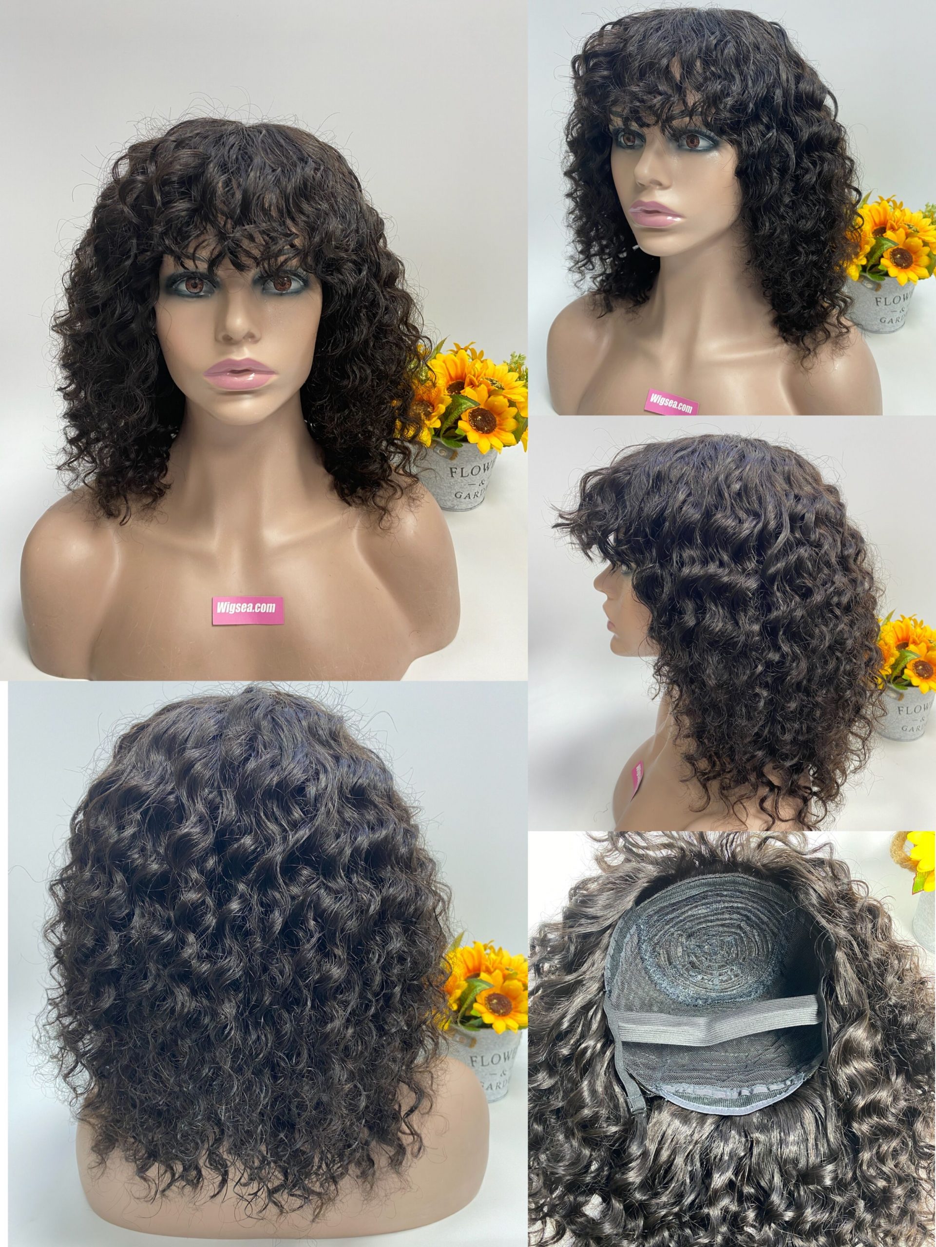 NEW WIG 14" Fringe Deep Wave Wig Wigsea